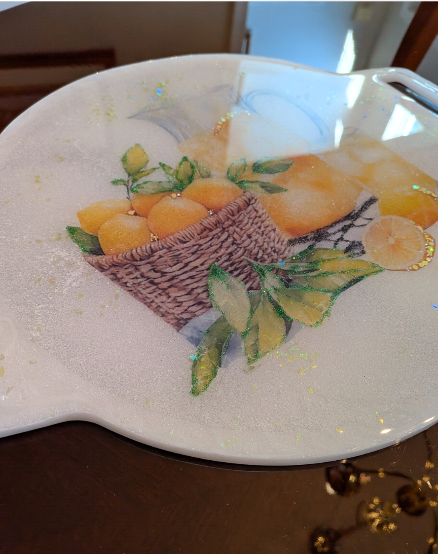 Sparkling Lemon Serving Tray