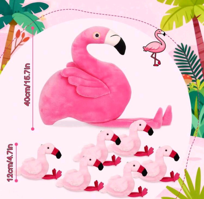 Mama Flamingo & Babies