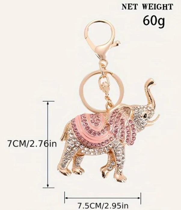 Elegant Elephant Bag Charm/Keychain
