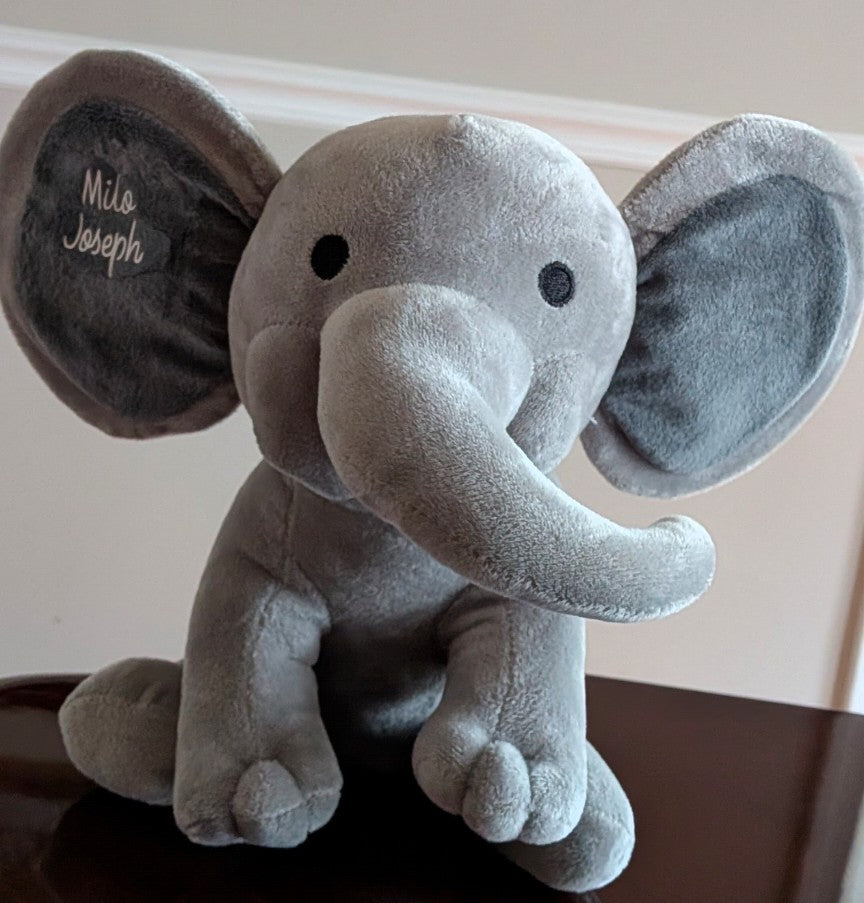 Personalized Baby Elephant Plushie