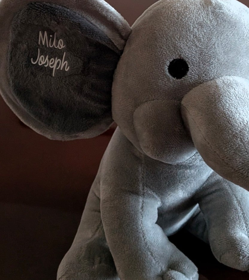 Personalized Baby Elephant Plushie