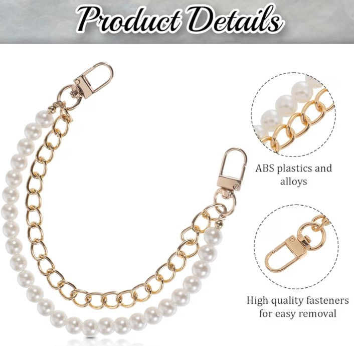 Pearl and Gold Purse Chain/Extender