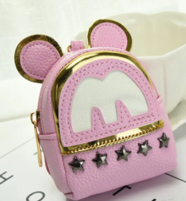 Mini Mouse Inspired Handbag Charm Backpack Change Purse