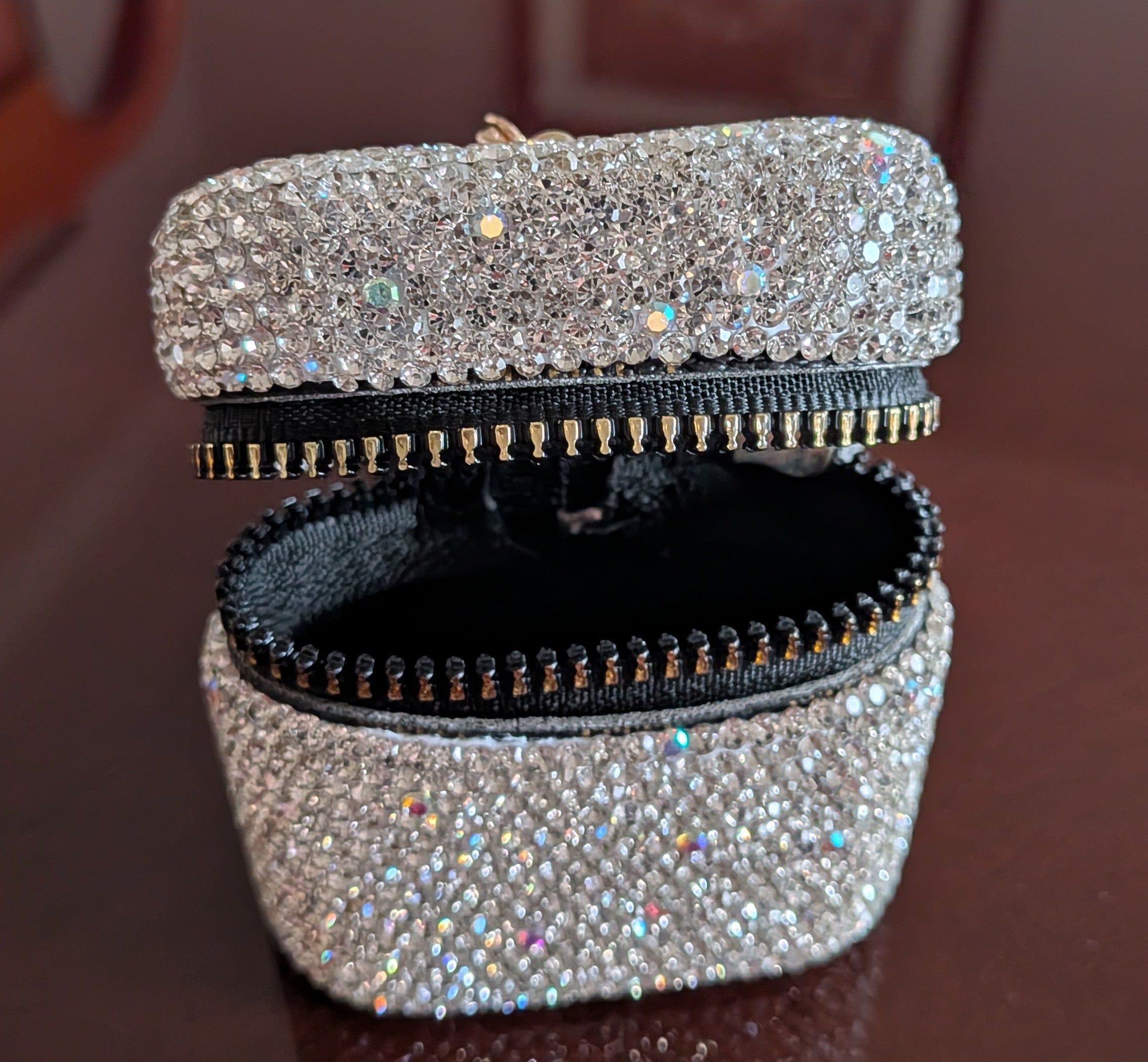 Rhinestone Change Purse Keychain Bag Charm