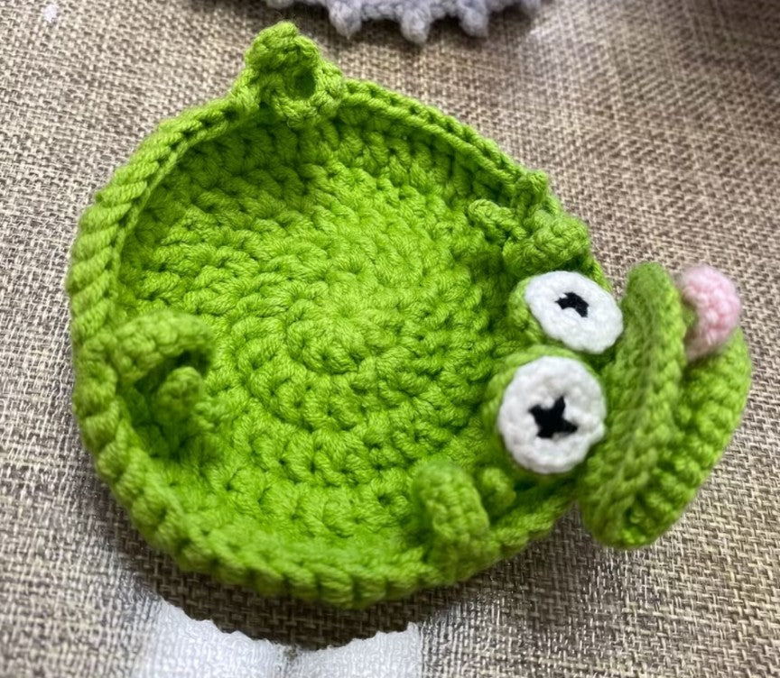 Crochet Green Turtle Coaster
