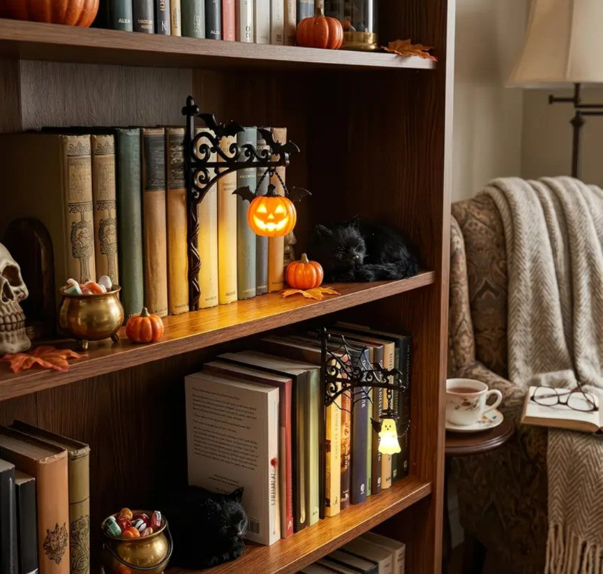Pumpkin Bookshelf Lantern