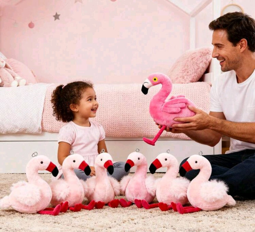 Mama Flamingo & Babies