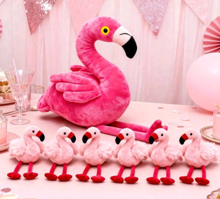 Mama Flamingo & Babies