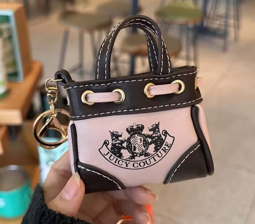 Juicy Couture Mini Bucket Bag keychain/Bag Charm