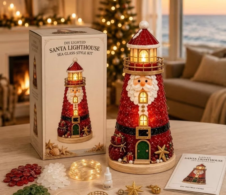 DIY Seaglass Lighthouse Nightlight Craft Kit
