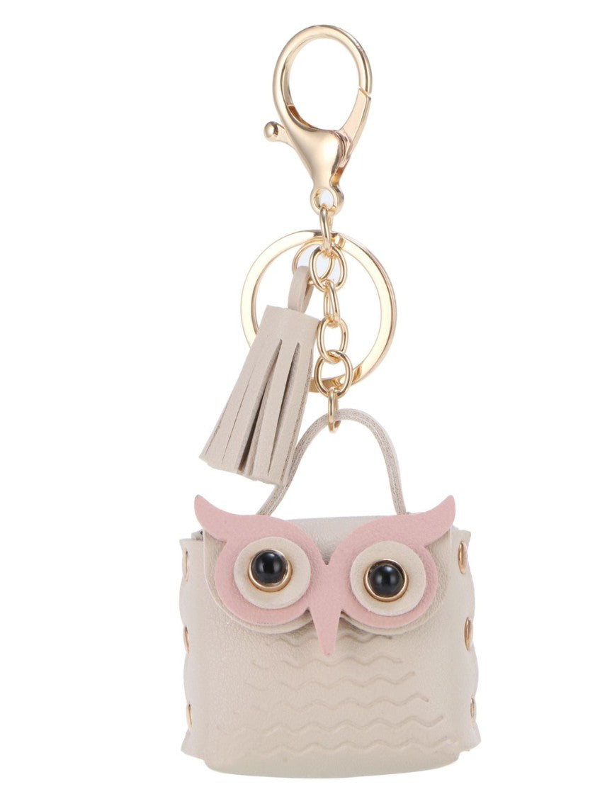 Owl Change Purse/Container Keychain Bag charm