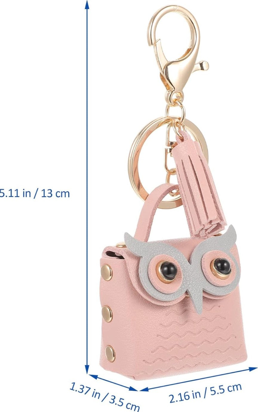 Owl Change Purse/Container Keychain Bag charm