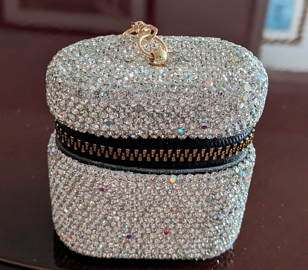 Rhinestone Change Purse Keychain Bag Charm
