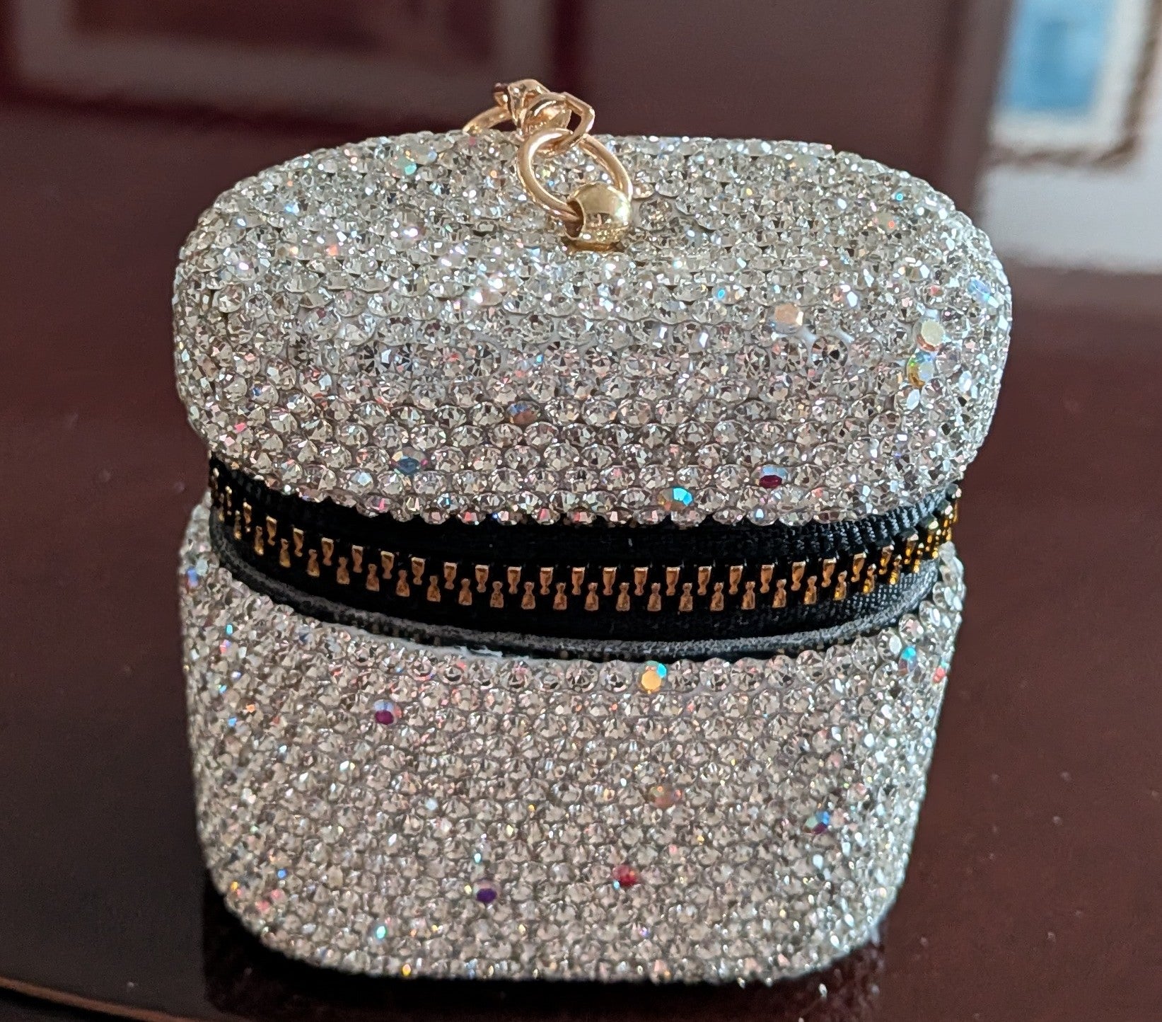 Rhinestone Change Purse Keychain Bag Charm