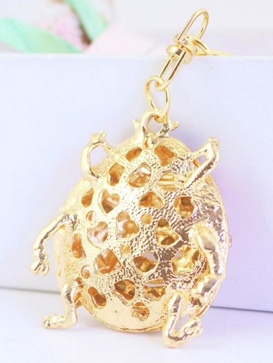 Ladybug Rhinestone Keychain/Bag Charm