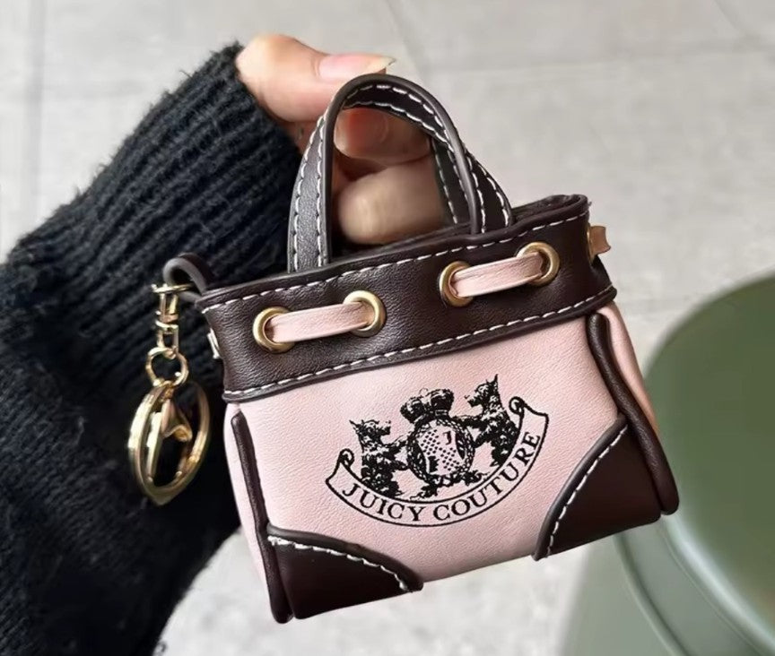 Juicy Couture Mini Bucket Bag keychain/Bag Charm