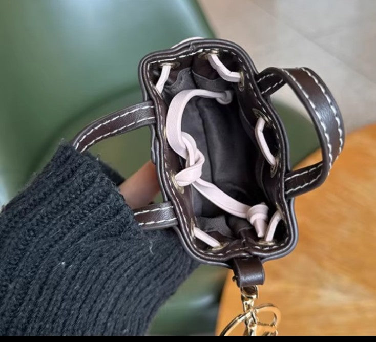 Juicy Couture Mini Bucket Bag keychain/Bag Charm