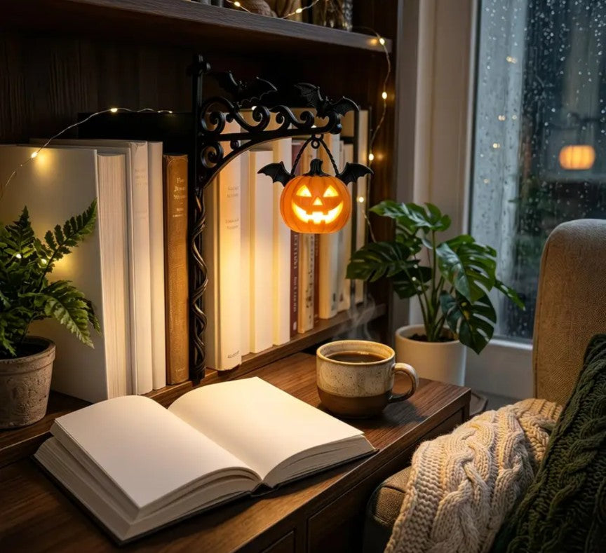Pumpkin Bookshelf Lantern