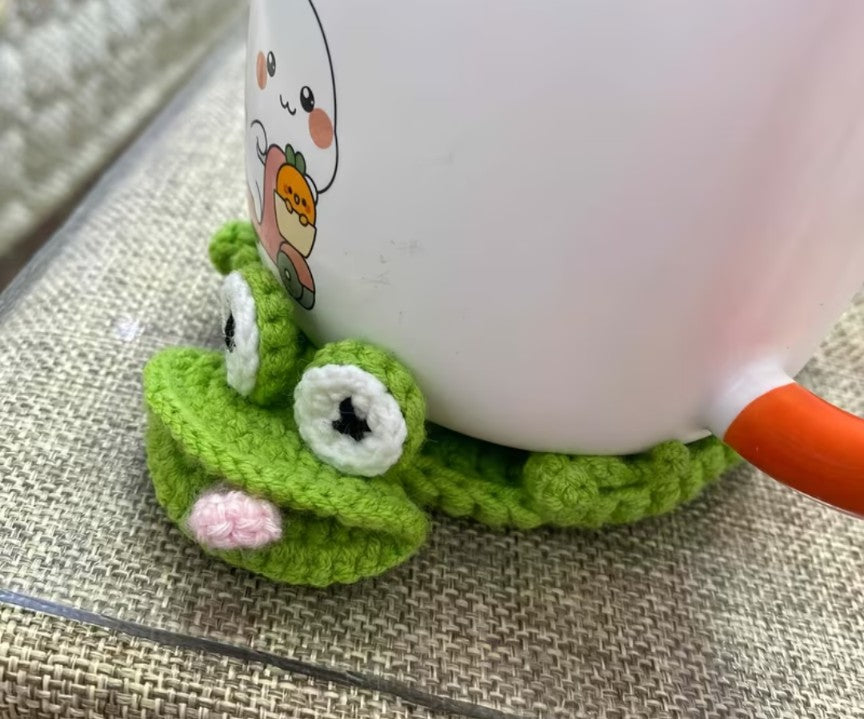 Crochet Green Turtle Coaster