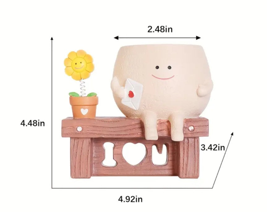 I ❤️ U Flower Succulent Pot