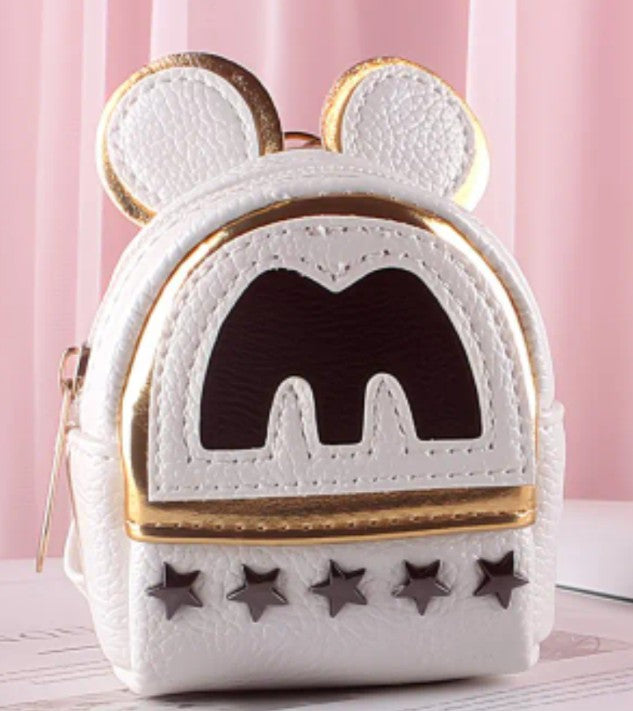 Mini Mouse Inspired Handbag Charm Backpack Change Purse