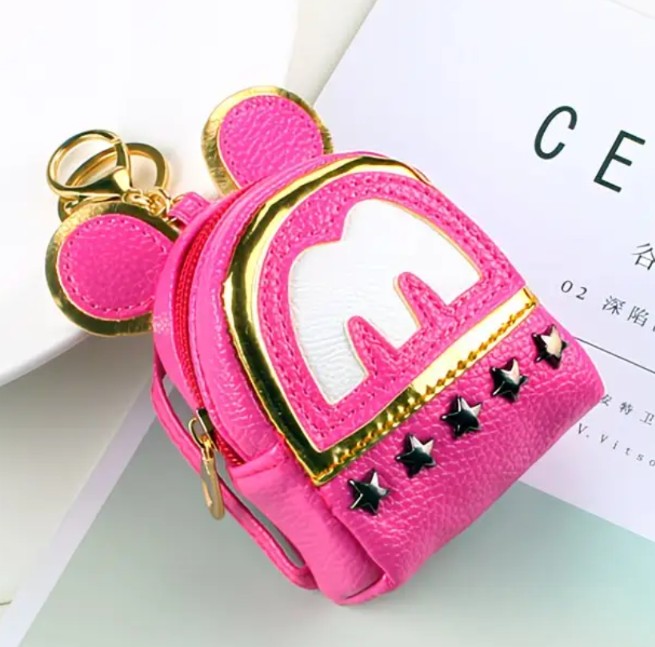Mini Mouse Inspired Handbag Charm Backpack Change Purse