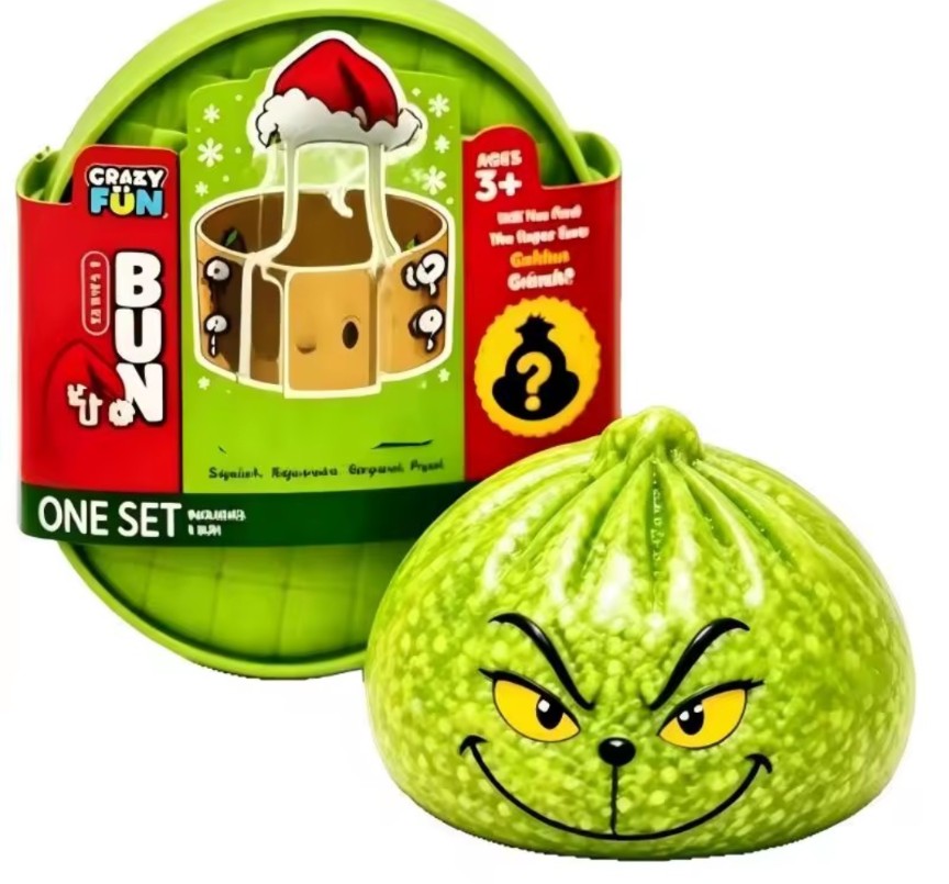 Grinch Dumpling Squishy with Steamer